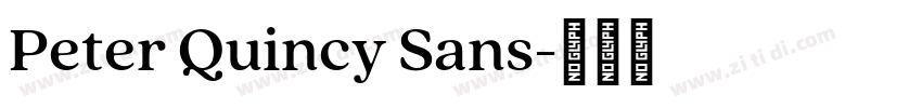 Peter Quincy Sans字体转换